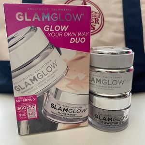 Glamglow Glow Duo Set Clearing Treatment Masque + Mega Illuminating Moisturizer
